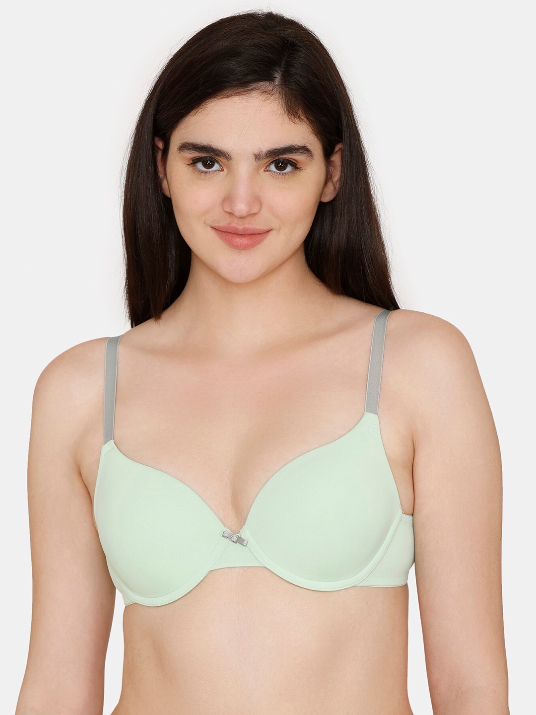 

Zivame Underwired Lightly Padded Pushup Bra, Green