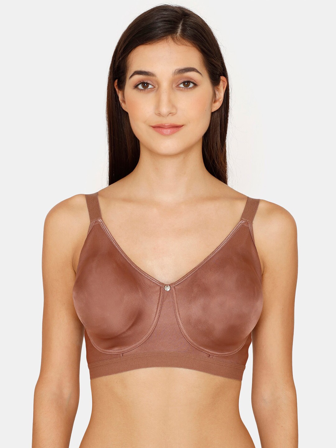 

Zivame Non-Padded Seamless Everyday Bra, Beige