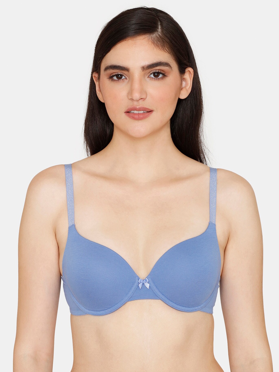 

Zivame Underwired Lightly Padded All Day Comfort T-shirt Bra, Blue