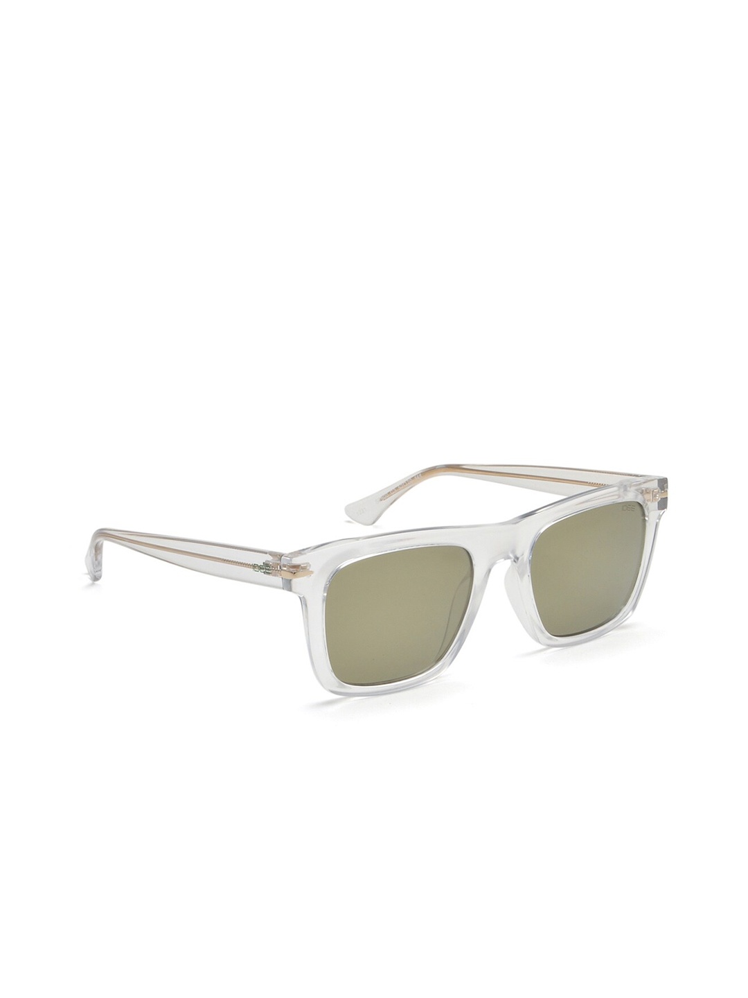

IDEE Women Lens & Transparent Square Sunglasses With UV Protected Lens, Green
