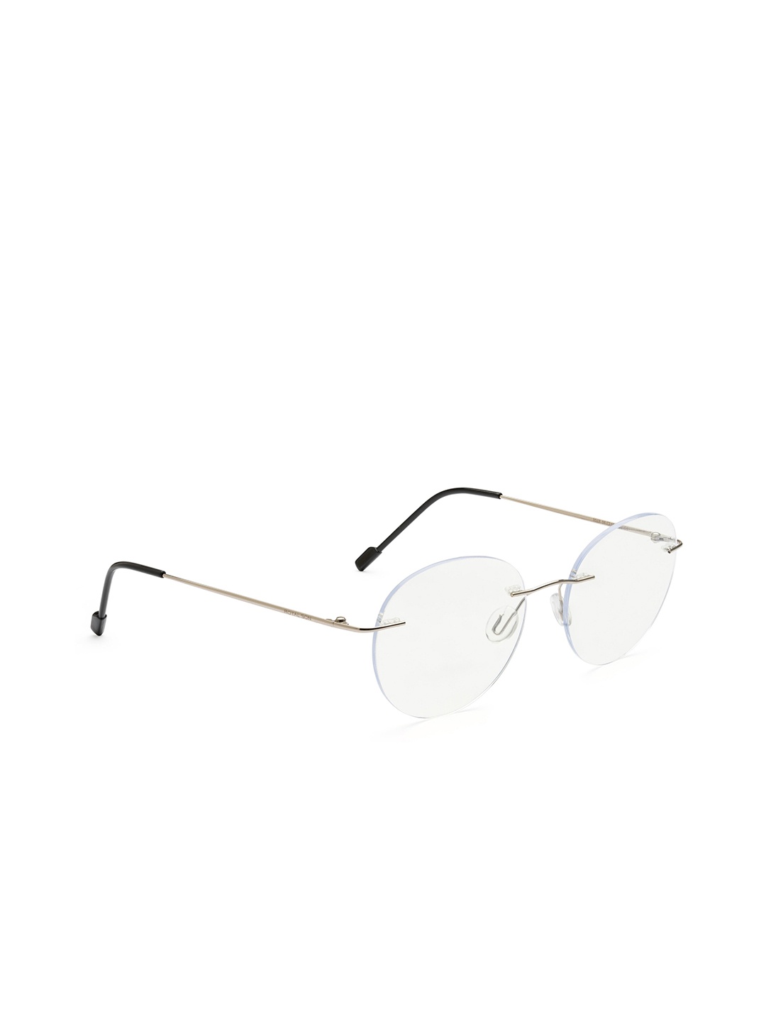 

ROYAL SON Unisex Rimless Round Frames, Silver