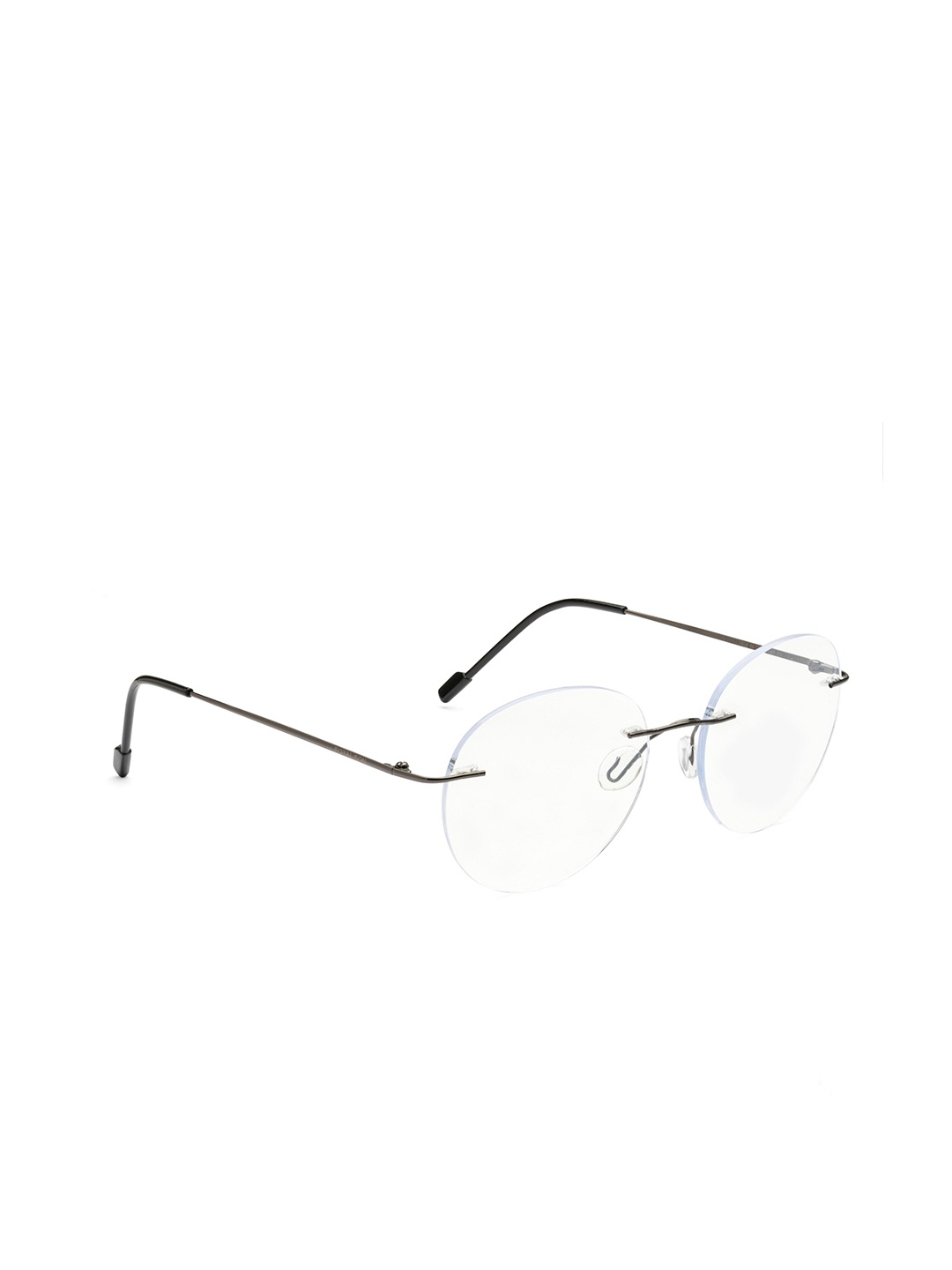 

ROYAL SON Unisex Rimless Round Frames, Black