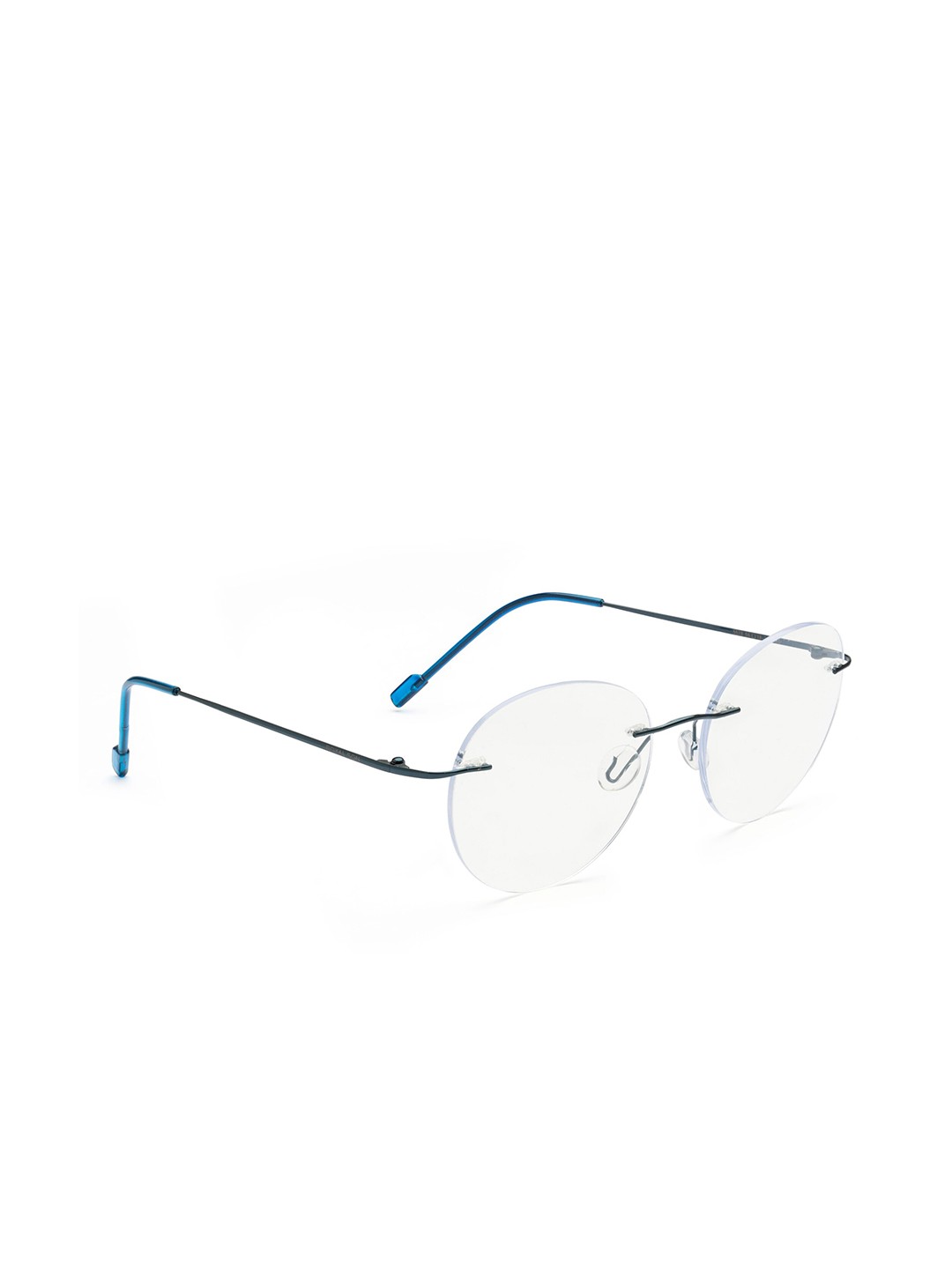 

ROYAL SON Unisex Rimless Round Frames, Blue