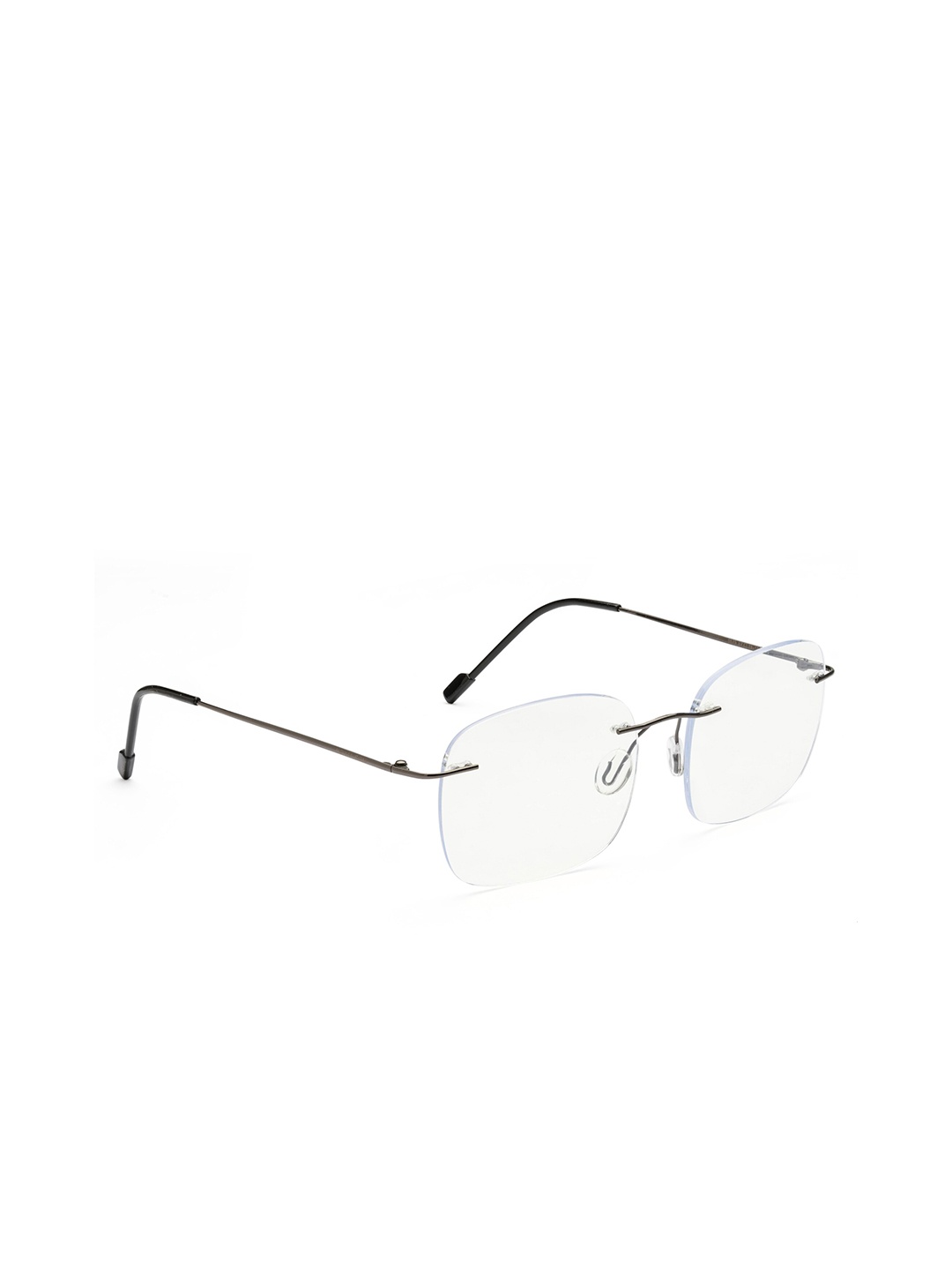 

ROYAL SON Unisex Rimless Rectangle Frames, Black