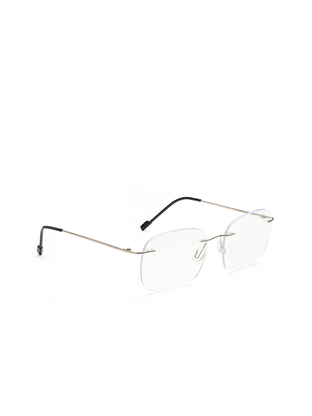 

ROYAL SON Rimless Rectangle Spectacle Frames SF0051-C2, Silver