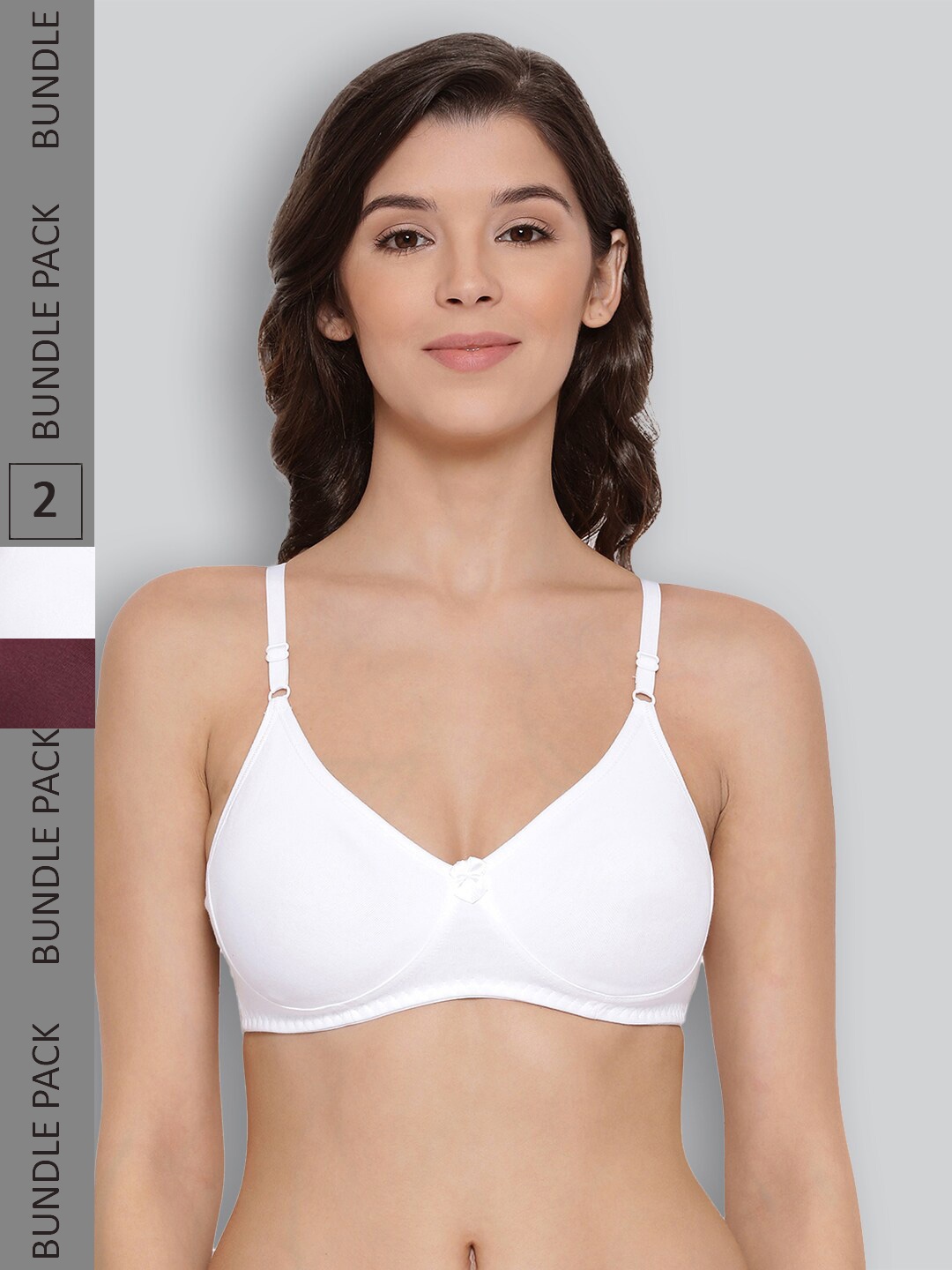 

LYRA Pack Of 2 Full Coverage Cross Over Comfort Bra, White