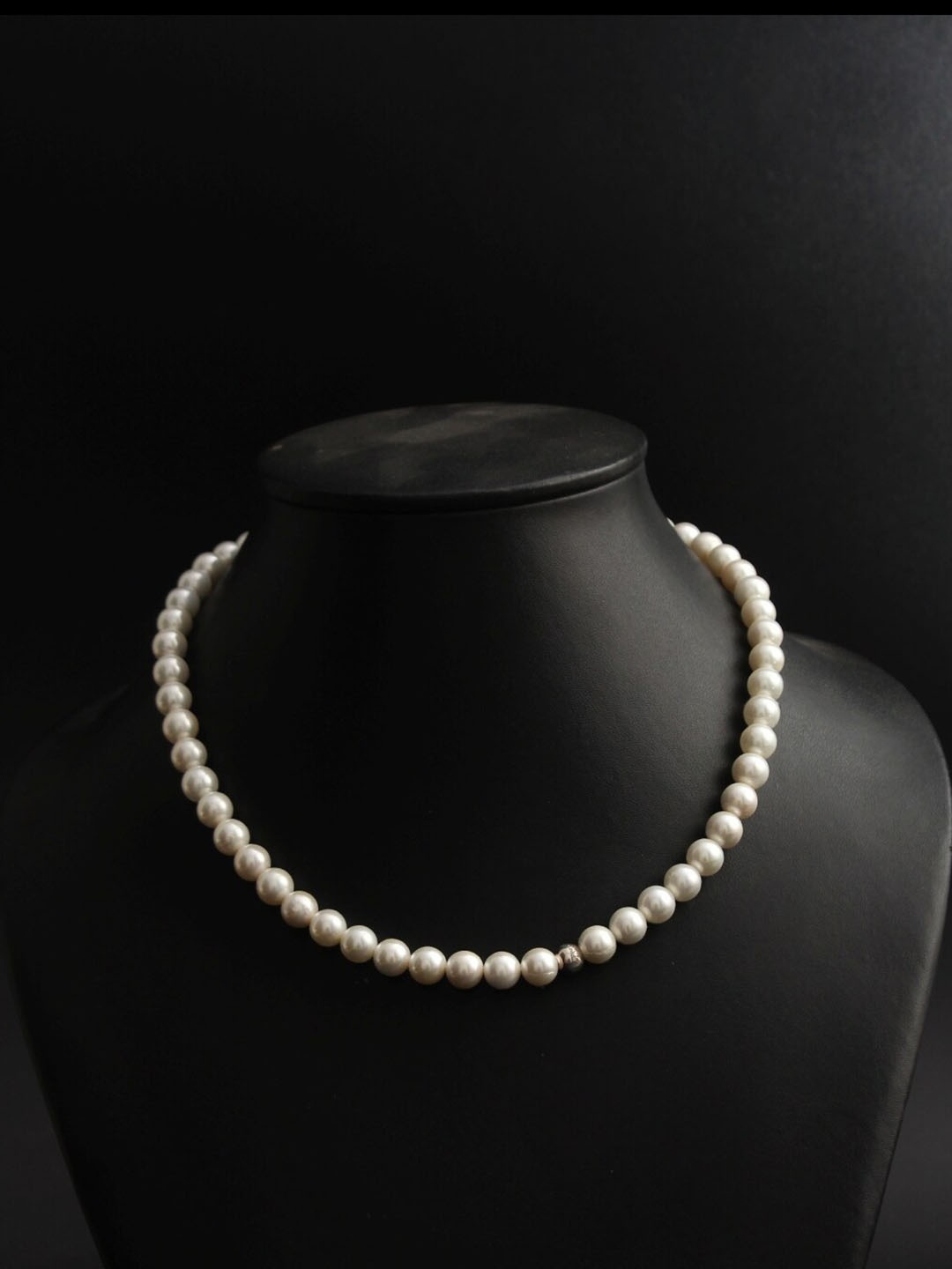 

HIFLYER JEWELS Sterling Silver Pearls Necklace, White