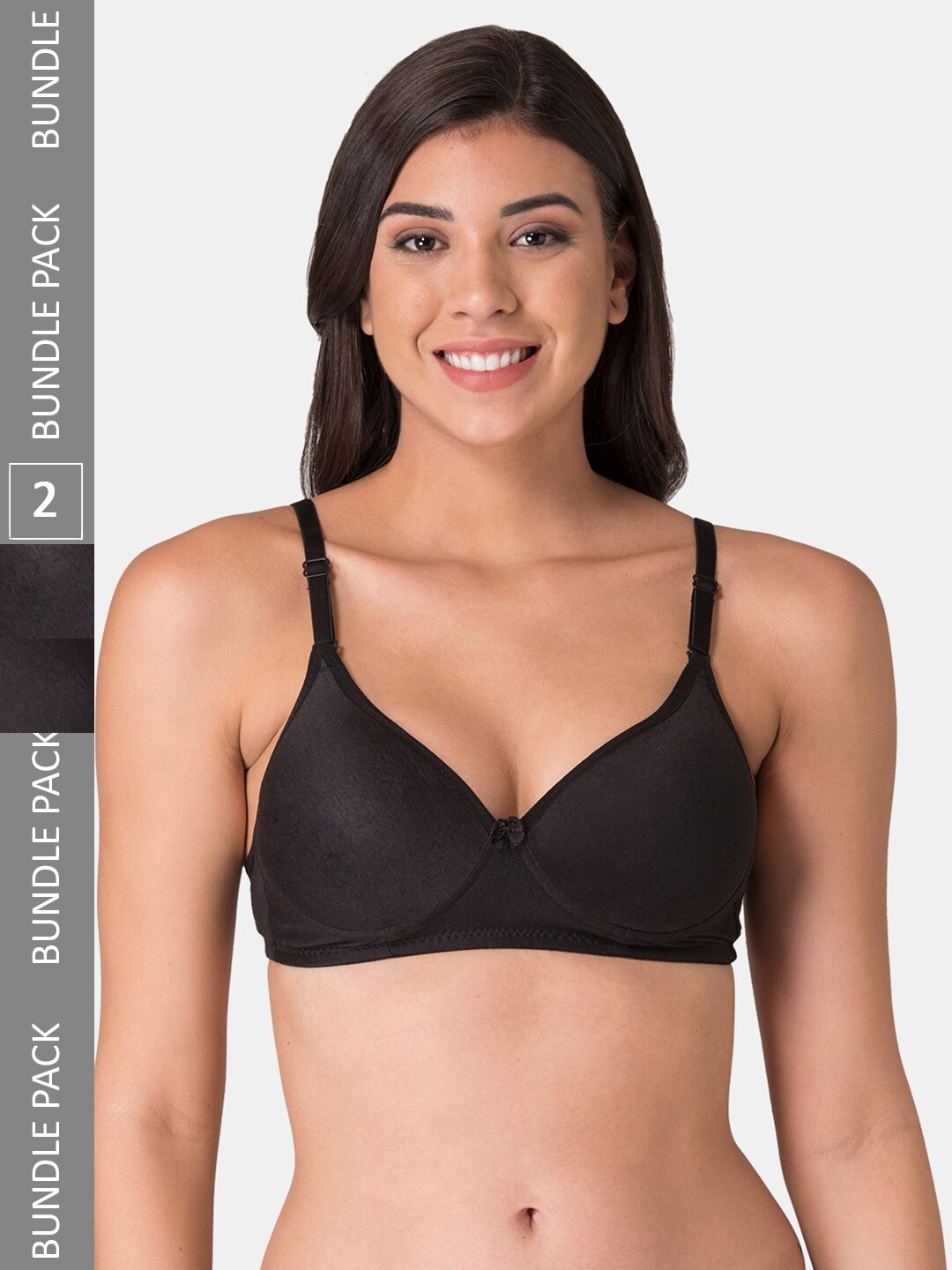 

KOMLI Push-Up Super Heavily Padded Everyday Bra, Black