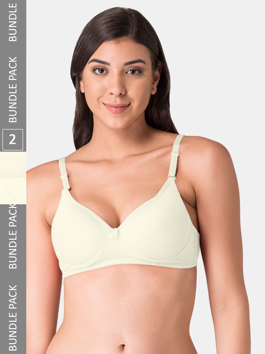 

KOMLI Push-Up Super Heavily Padded Everyday Bra, White
