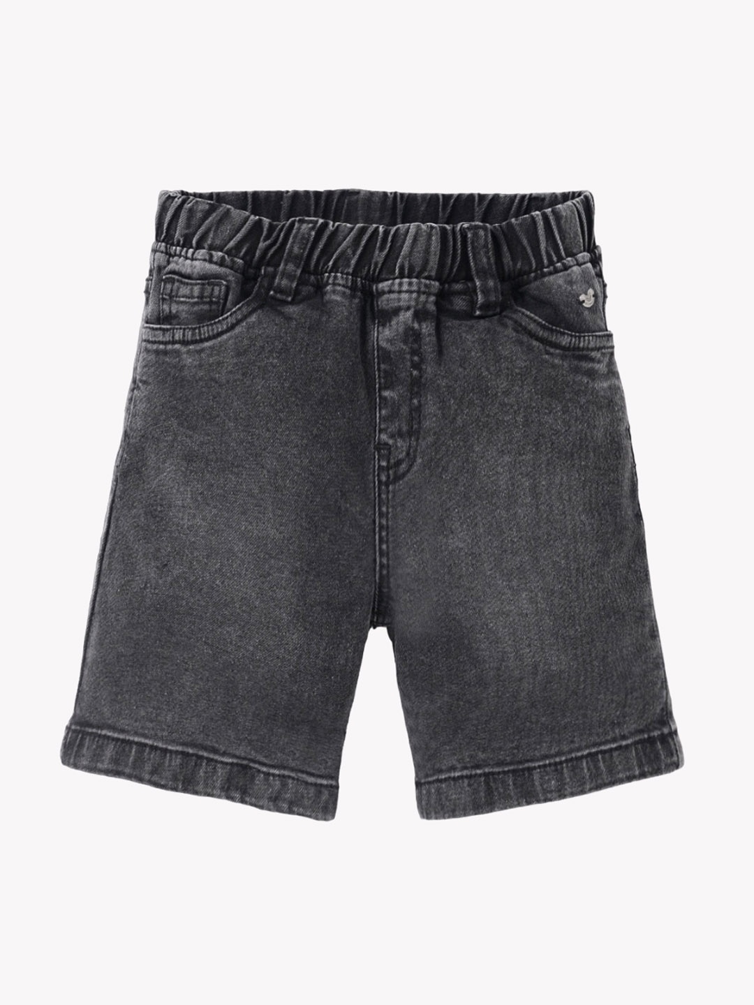 

Ed-a-Mamma Boys Mid-Rise Cotton Denim Shorts, Black