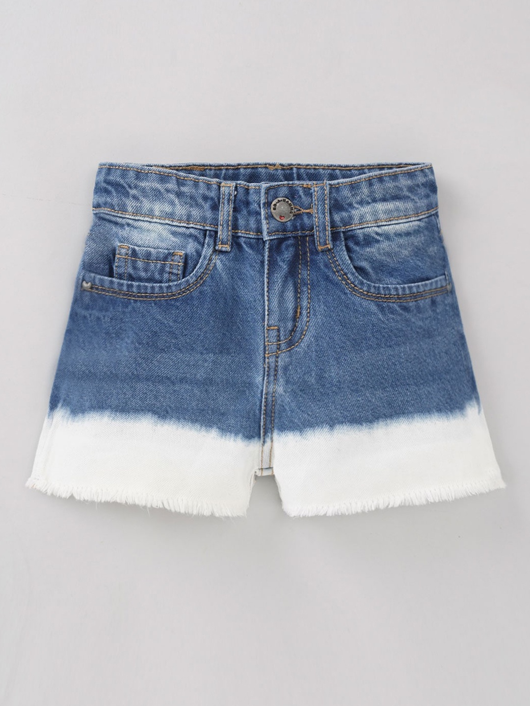 

Ed-a-Mamma Girls Ombre Printed Denim Shorts, Blue