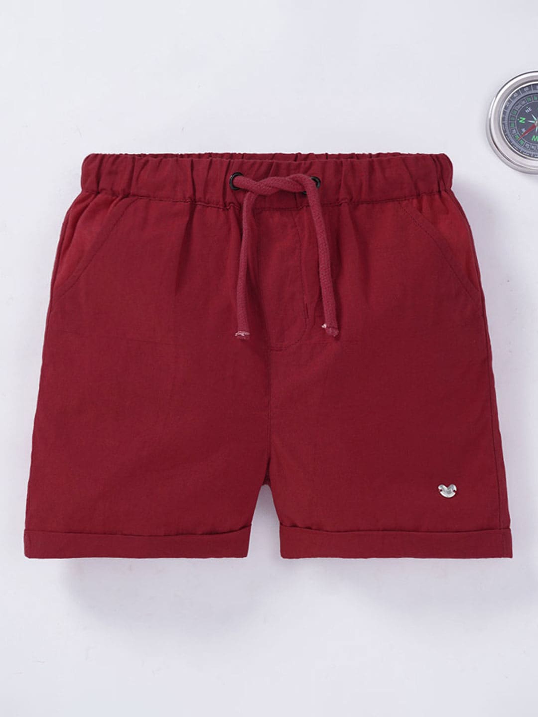 

Ed-a-Mamma Boys Mid-Rise Cotton Regular Fit Shorts, Navy blue
