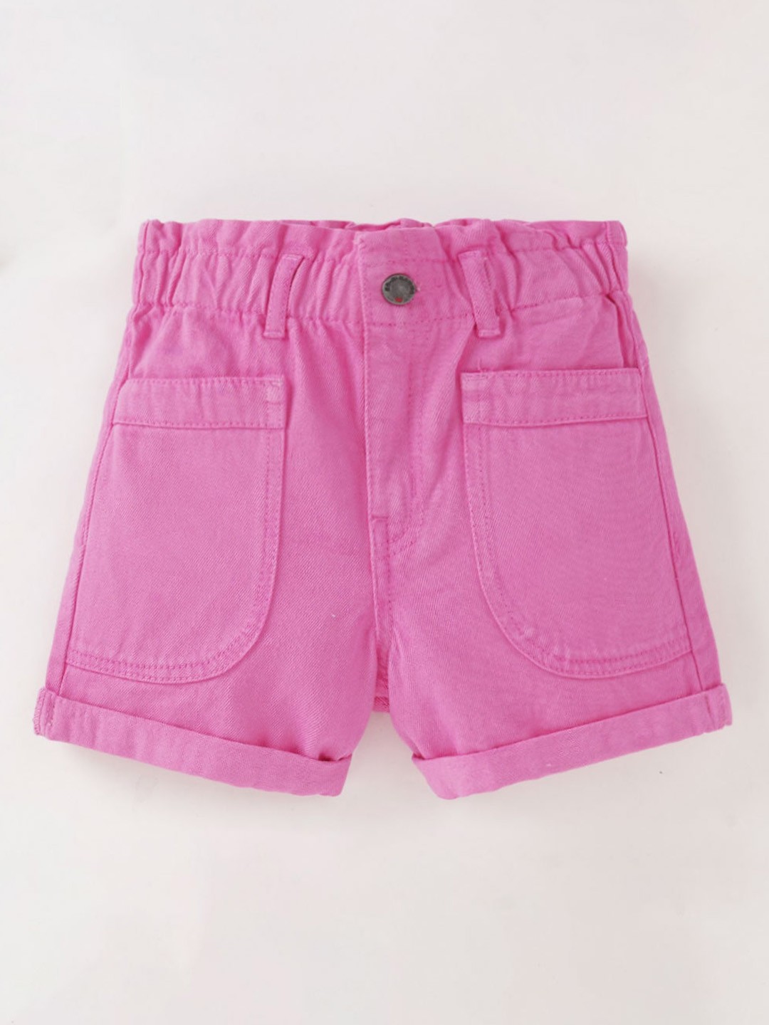 

Ed-a-Mamma Girls Mid-Rise Cotton Regular Fit Shorts, Pink