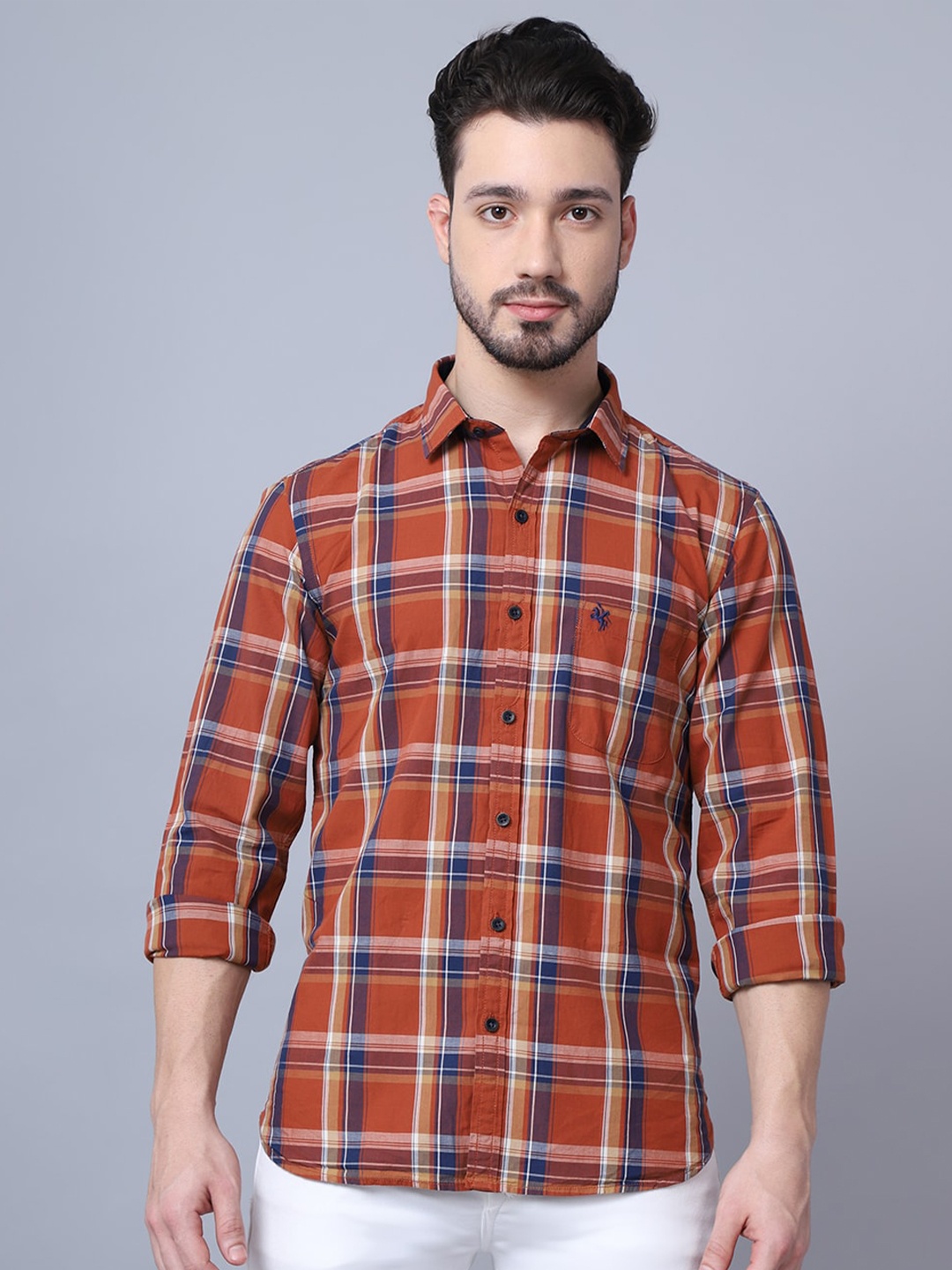 

Cantabil Tartan Checked Casual Shirt, Red