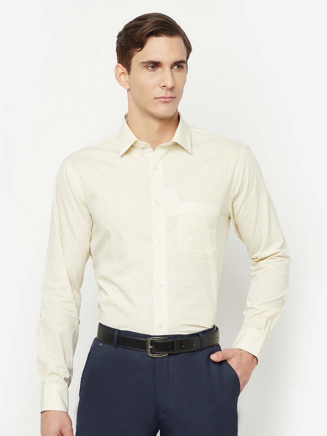 

Cantabil Printed Formal Shirt, Yellow