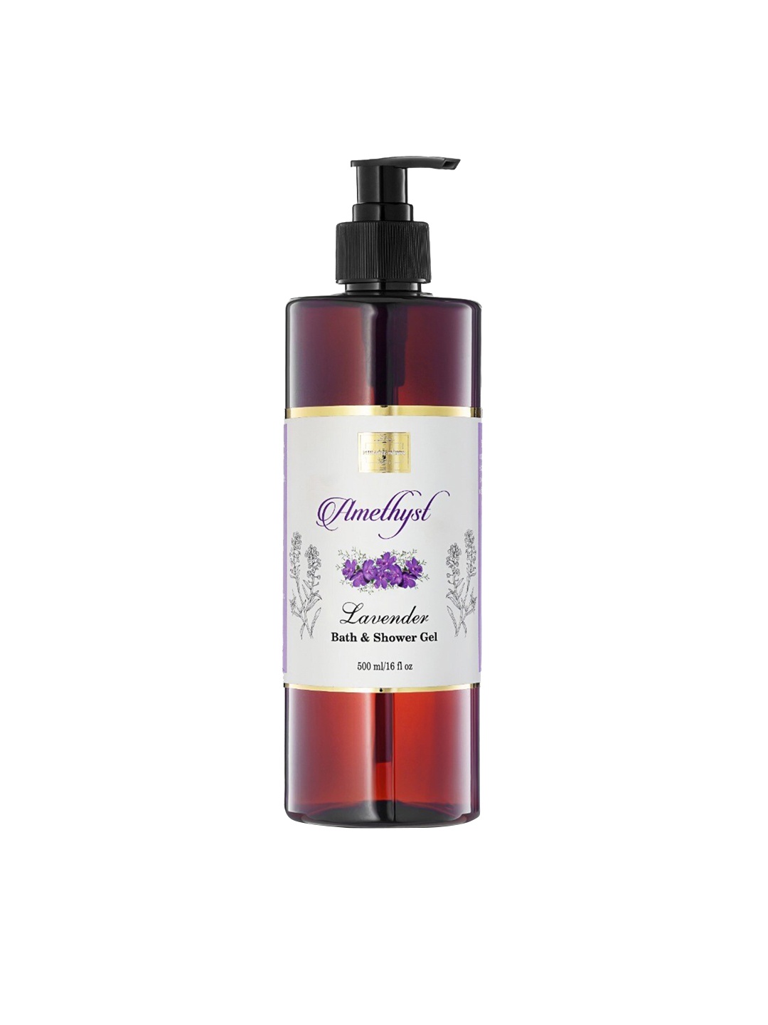 

MIRACLE HERBS Amethyst Lavender Bath & Shower Gel - 500 ml, Purple