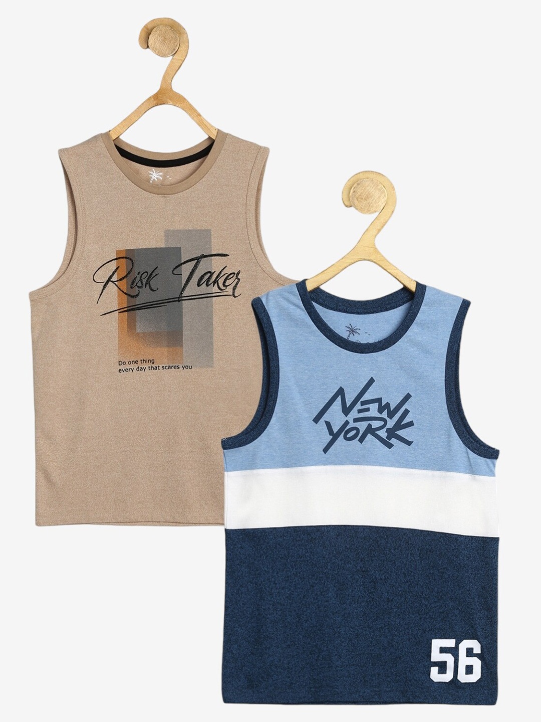 

Alan Jones Pack Of 2 Typography Printed Round Neck T-shirt, Brown