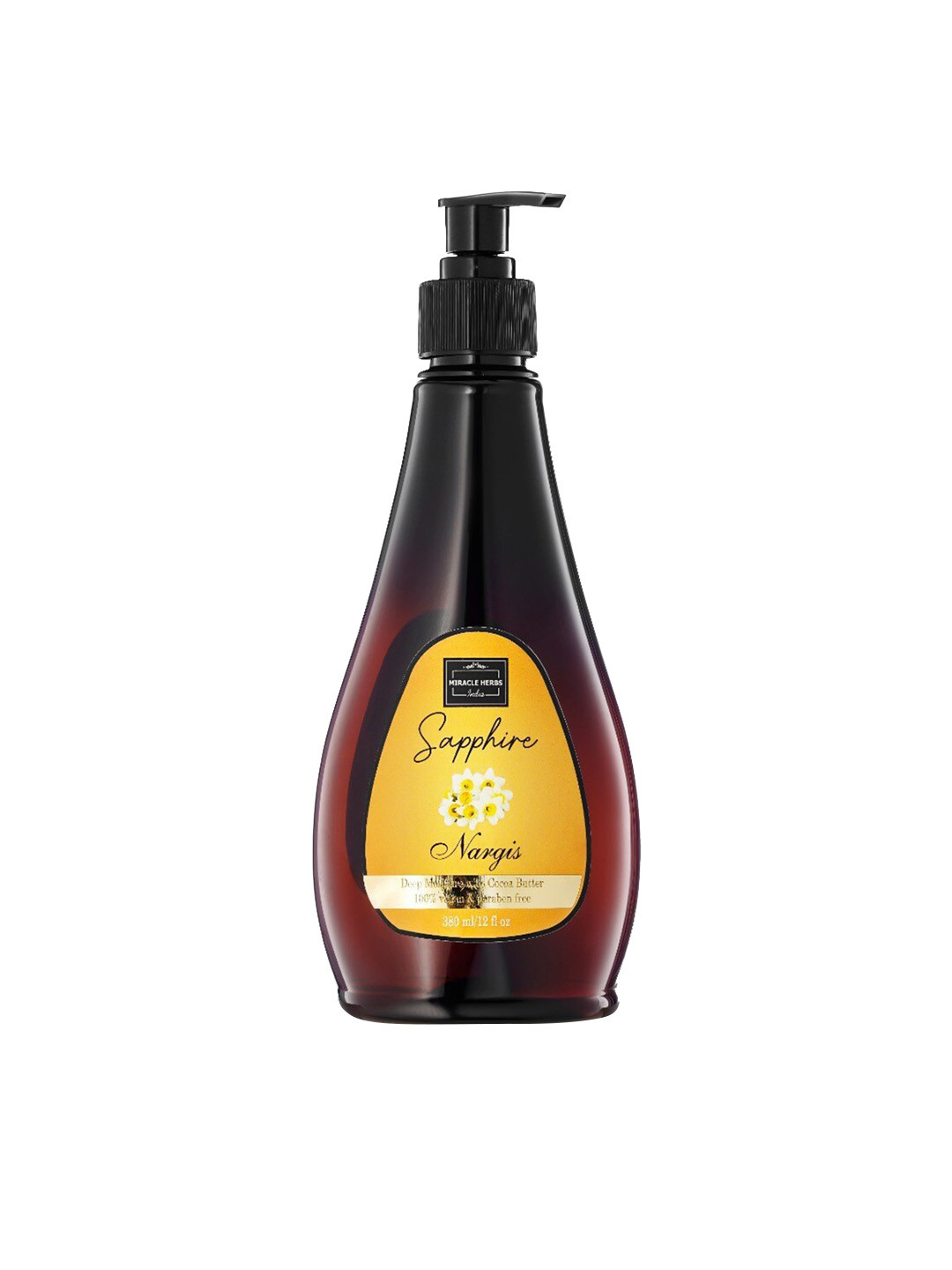 

MIRACLE HERBS Sapphire Nargis Deep Moisture Body Lotion 380 ml, Brown