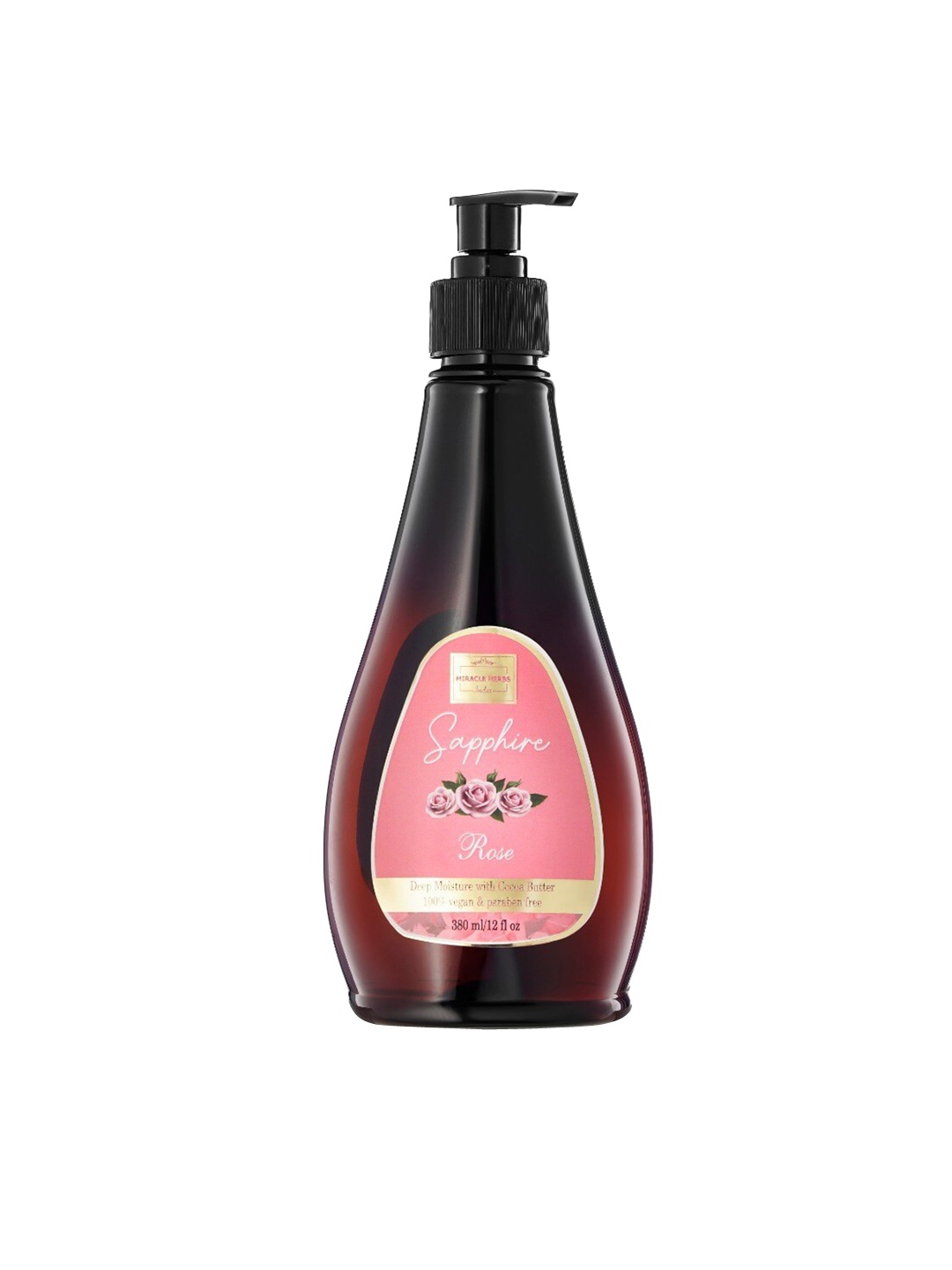 

MIRACLE HERBS Sapphire Rose Deep Moisture Body Lotion 380 ml, Brown