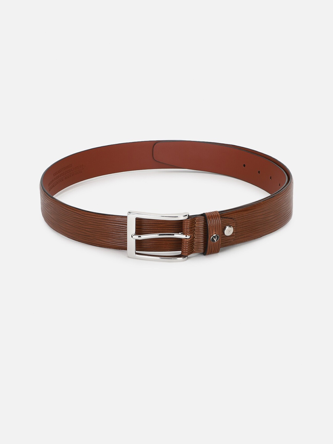 

Van Heusen Men Formal Textured Leather Belt, Brown