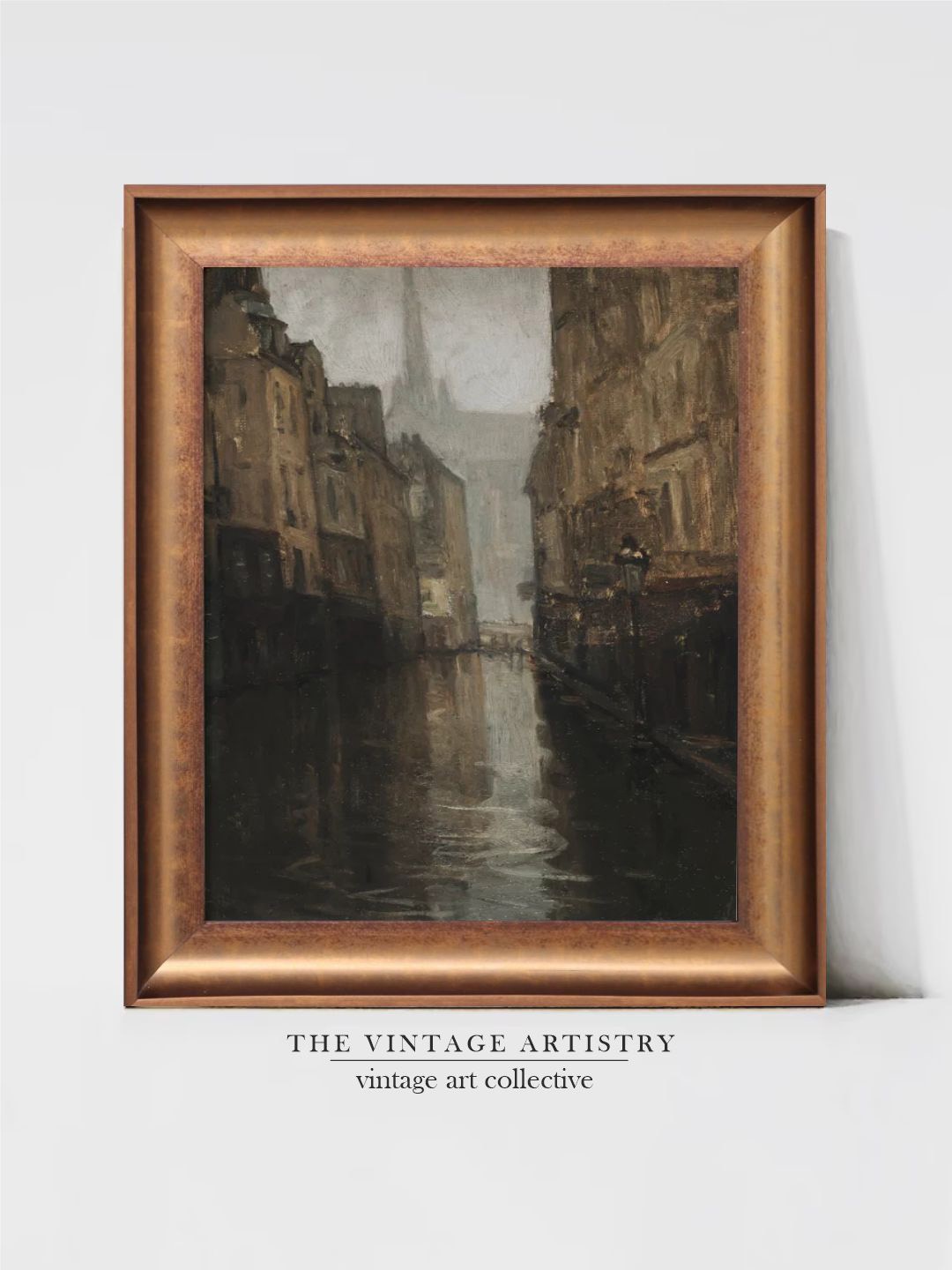 

THE VINTAGE ARTISTRY Brown & Black Vintage Dark Wall Art