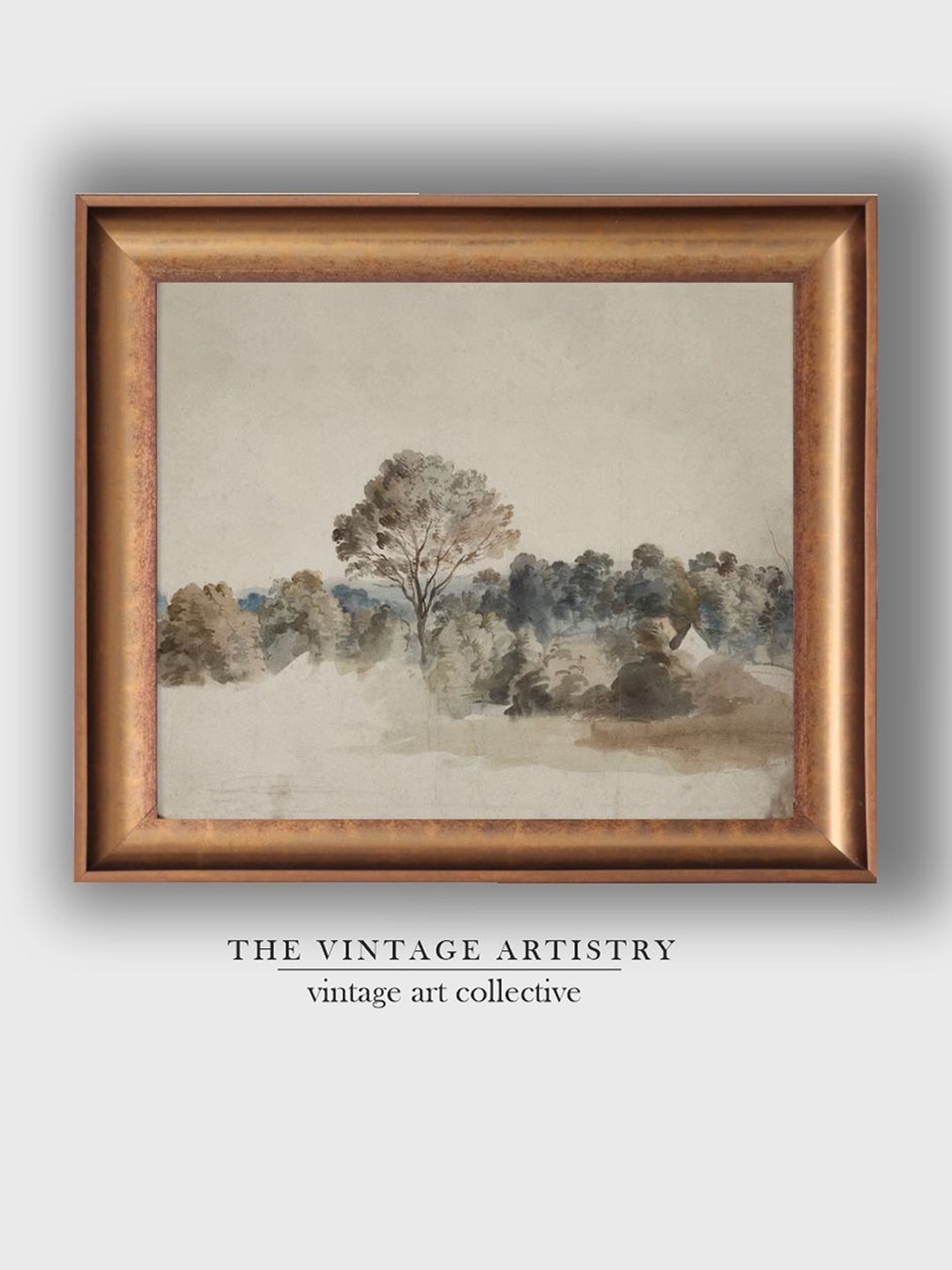 

THE VINTAGE ARTISTRY Beige Vintage Farmhouse Wall Art