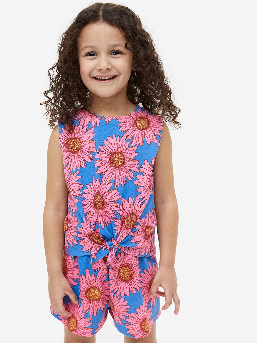 

H&M Girls 2-piece cotton set, Blue