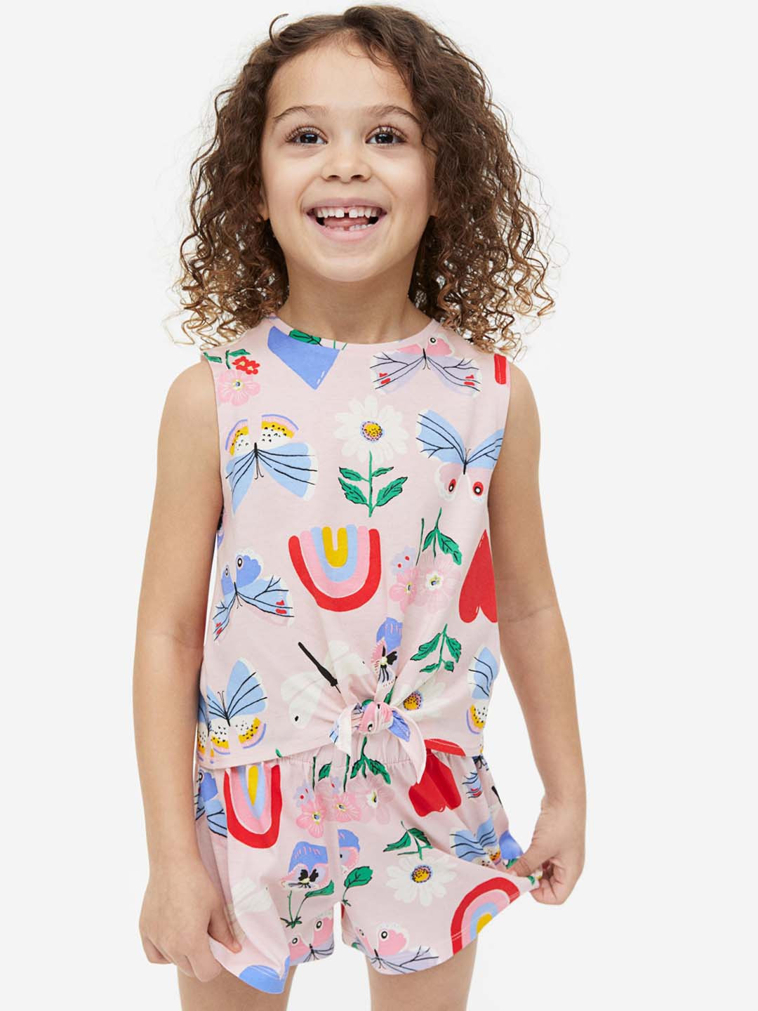 

H&M Girls 2-piece cotton set, Multi