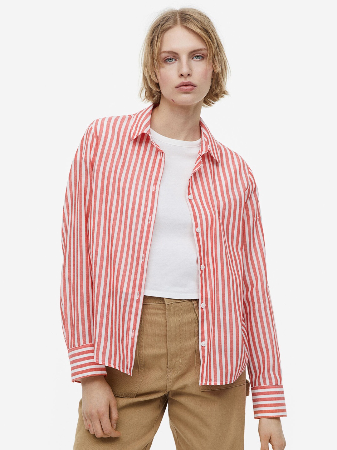 

H&M Woman Cotton shirt, Multi