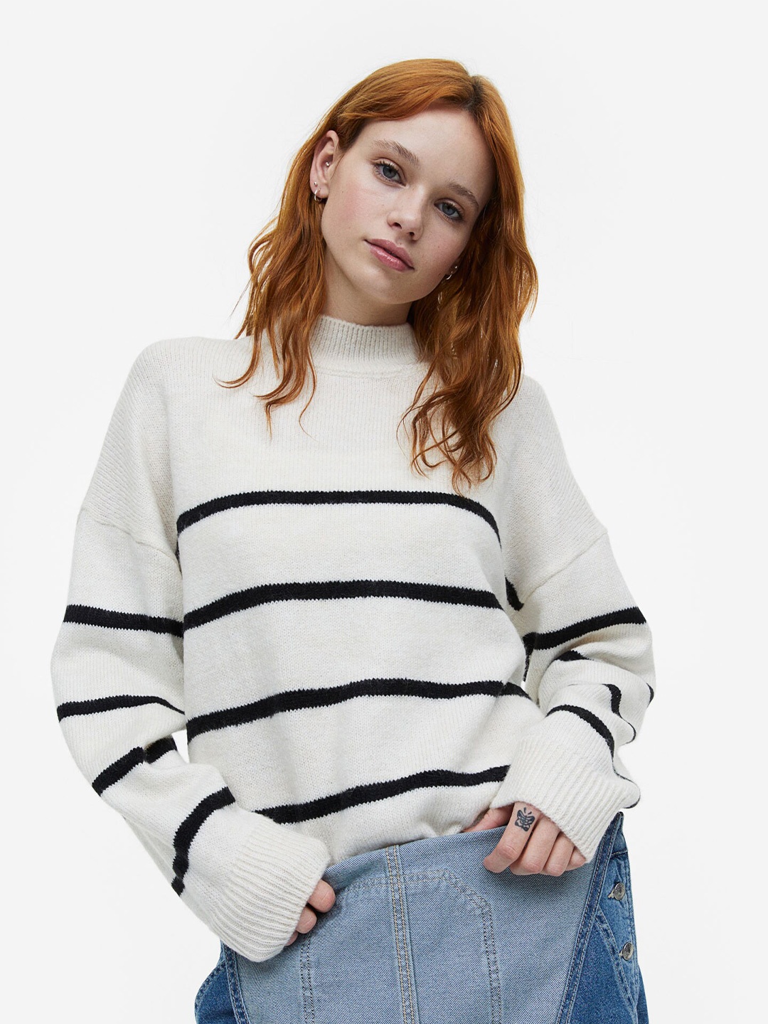 

H&M Women Jumper, Off white