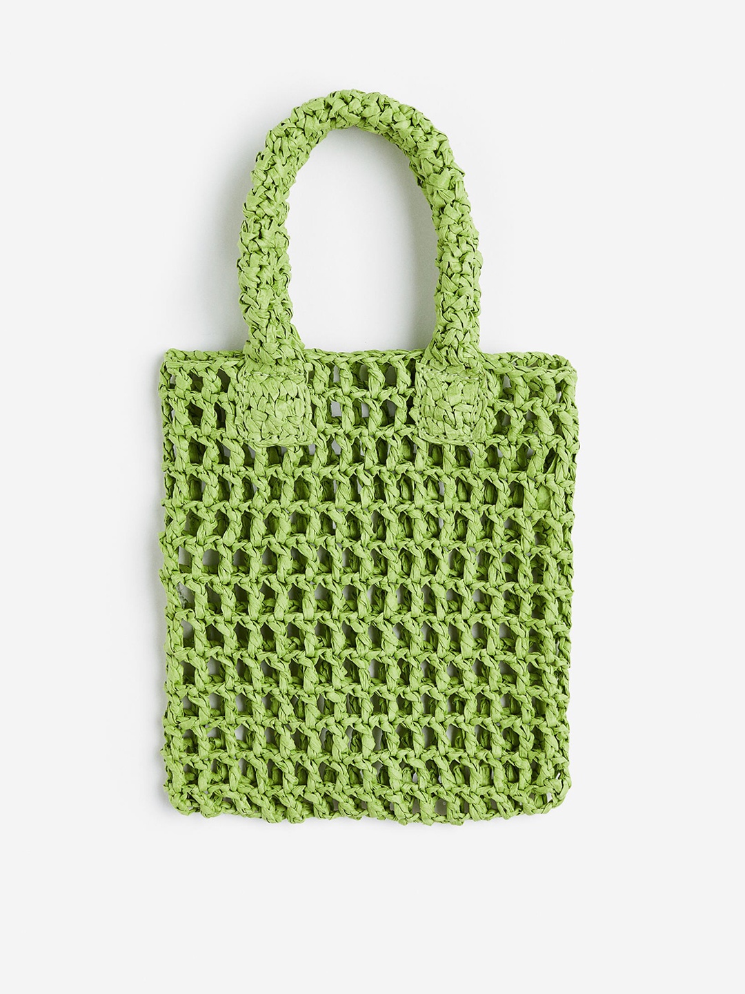

H&M Woman Straw small shopper, Green