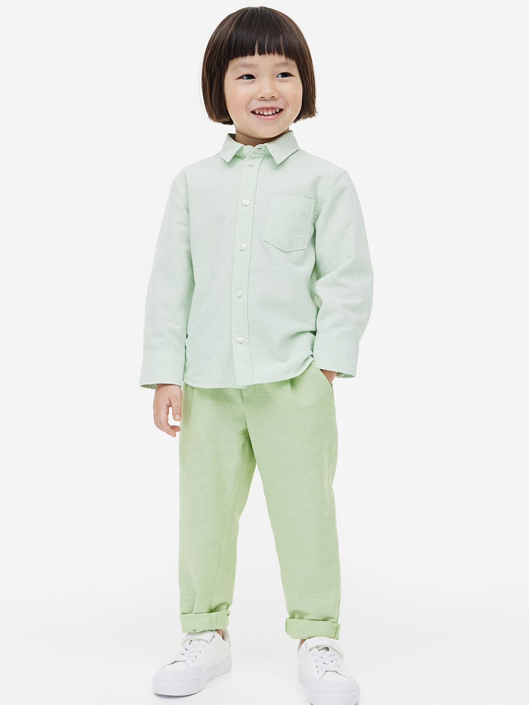 

H&M Boys Cotton chinos, Green