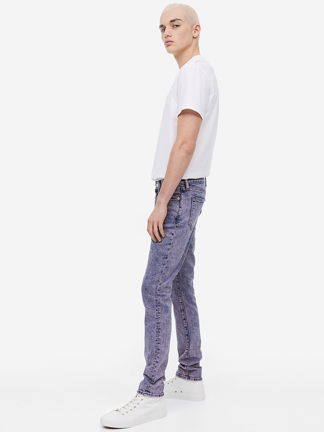 

H&M Men Skinny Jeans, Purple