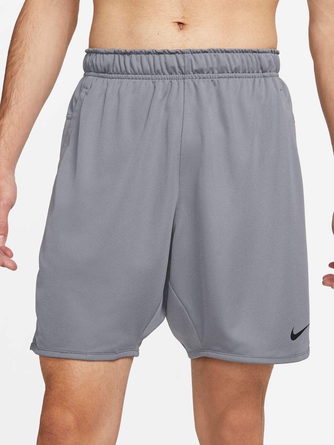 

Nike Men Solid Dri-Fit TOTALTY KNT 7IN UL Training Sports Shorts, Grey