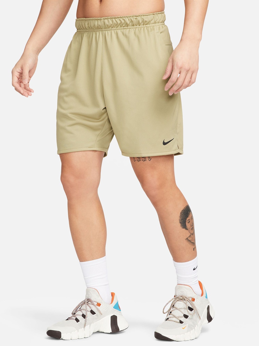 

Nike Men Dr-Fit Solid Training or Gym Sports Shorts, Olive