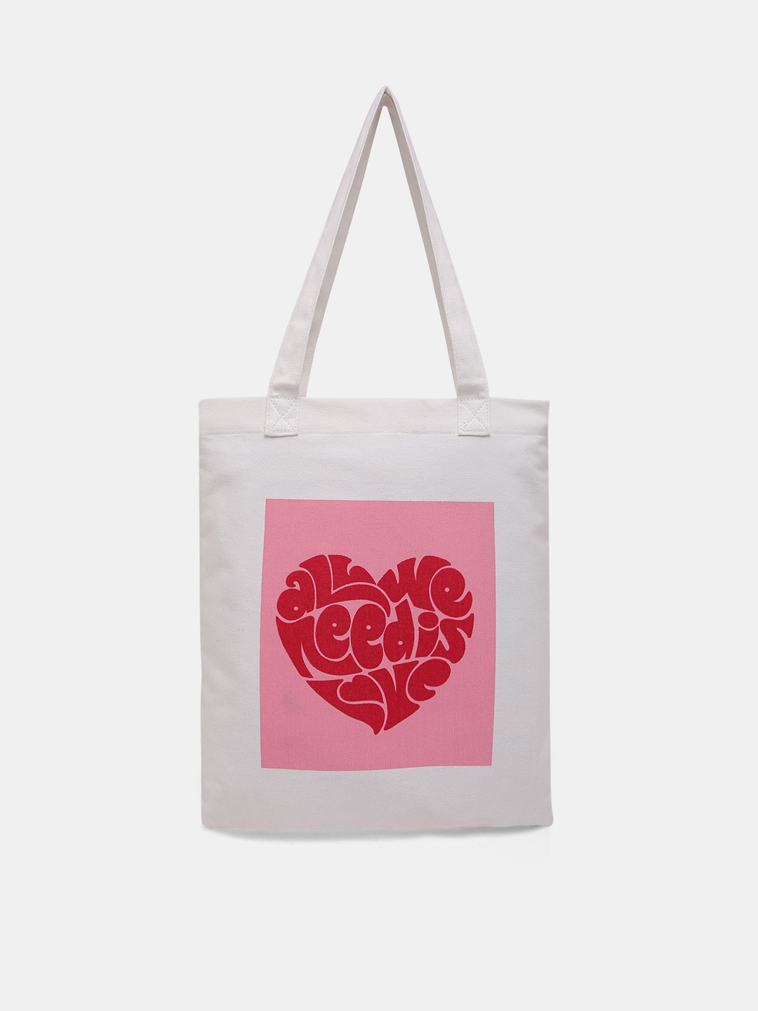 

Vero Moda Printed Cotton Tote Bag, White