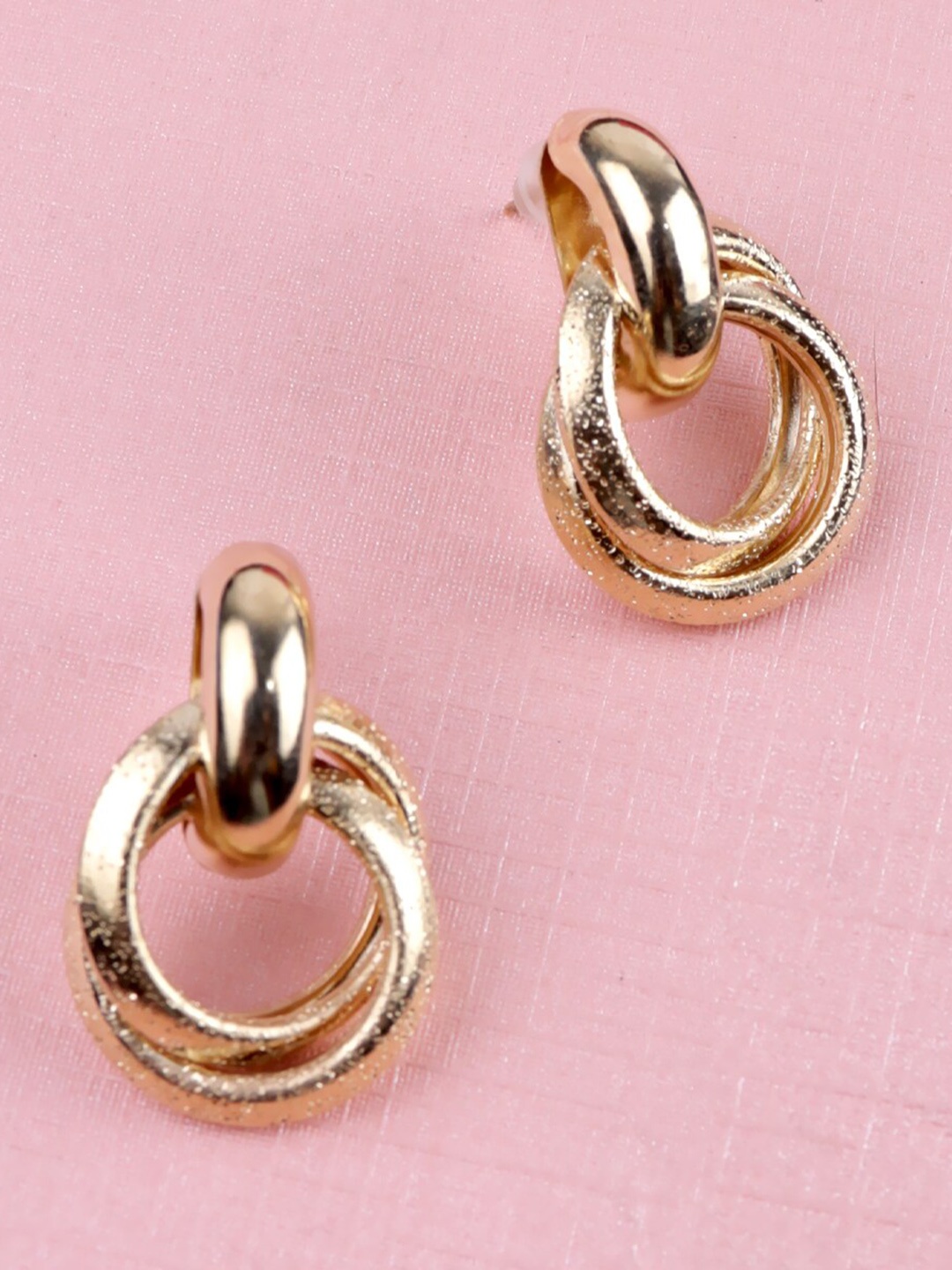 

Krelin Gold-Plated Circular Drop Earrings