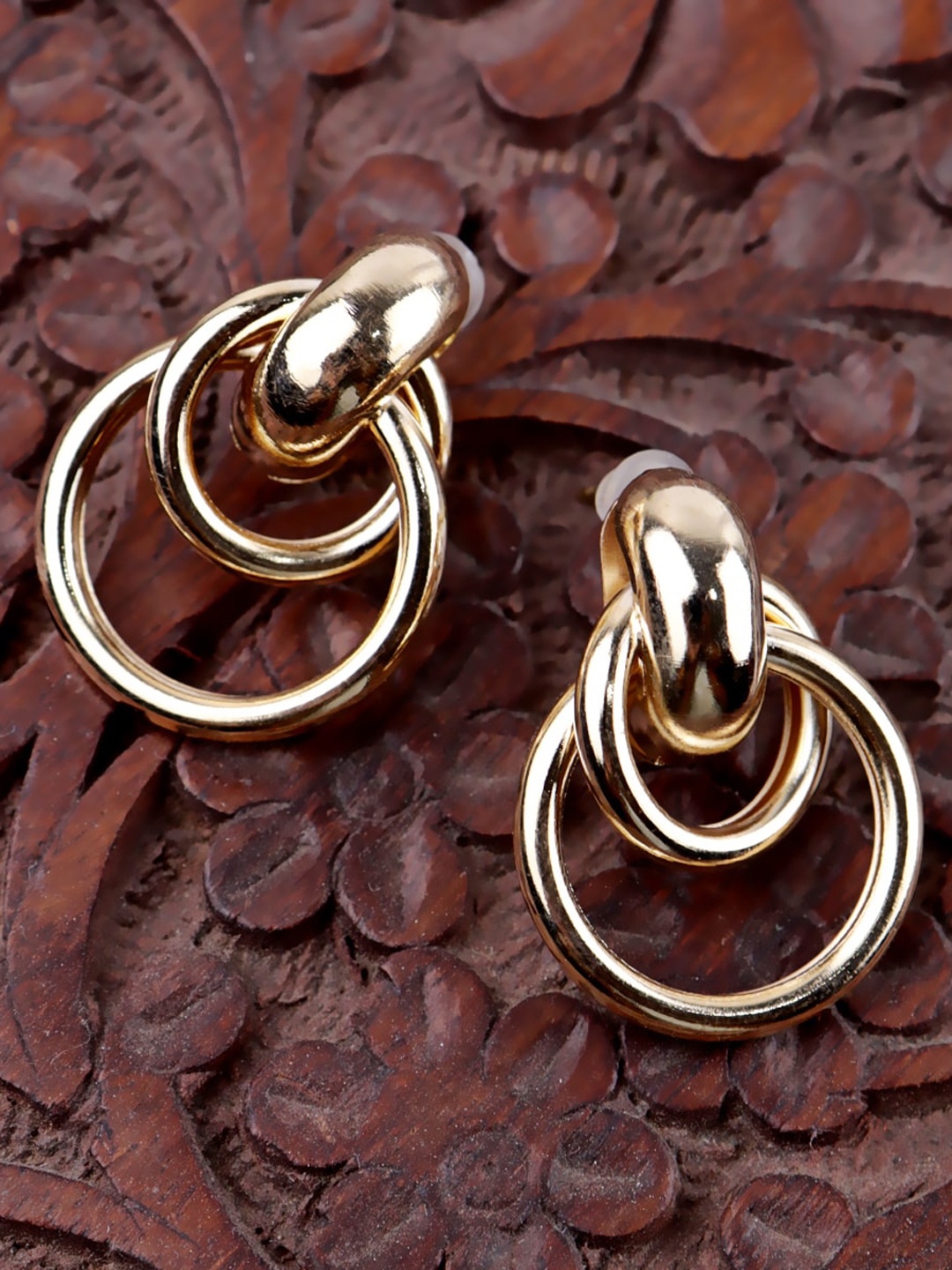 

Krelin Gold-Plated Circular Drop Earrings