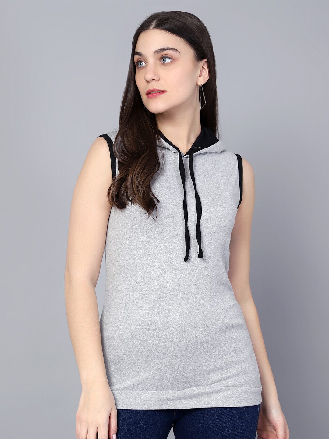 

DIAZ Hooded Cotton T-Shirt, Grey