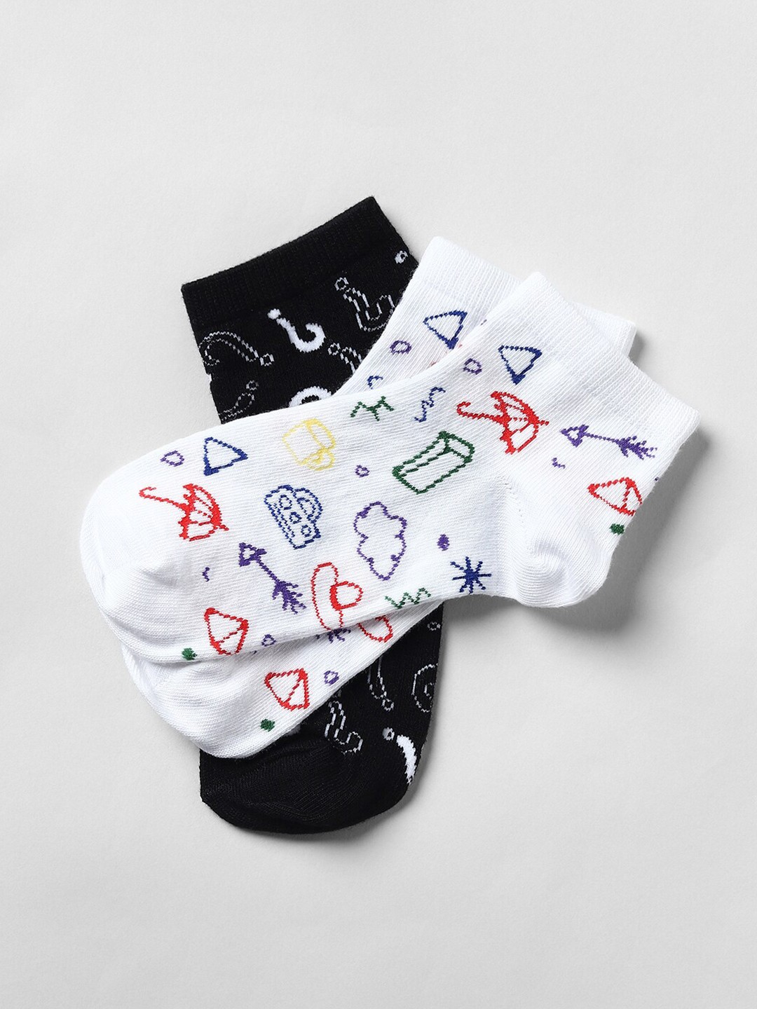 

ONLY Pack Of 2 ONLSMITH Ankle Socks, Assorted