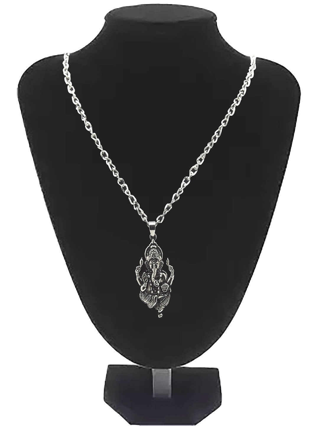 

FEMMIBELLA Men Silver-Plated Chain with Pendant