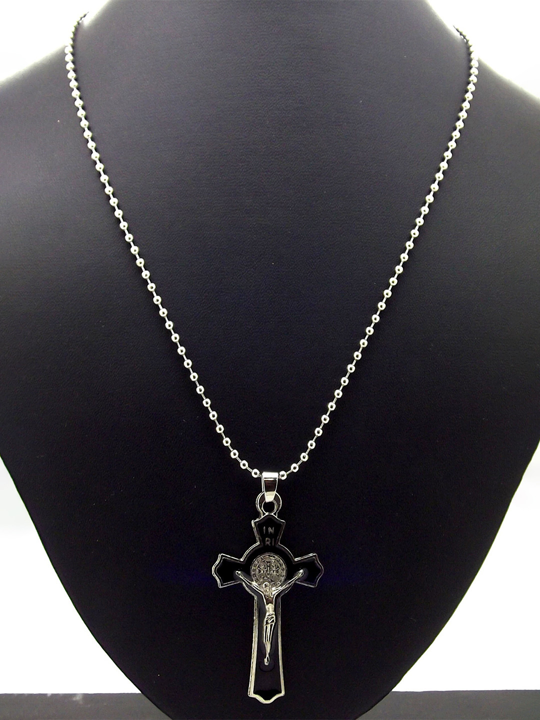 

FEMMIBELLA Men Silver-Plated Jesus Cross Chain