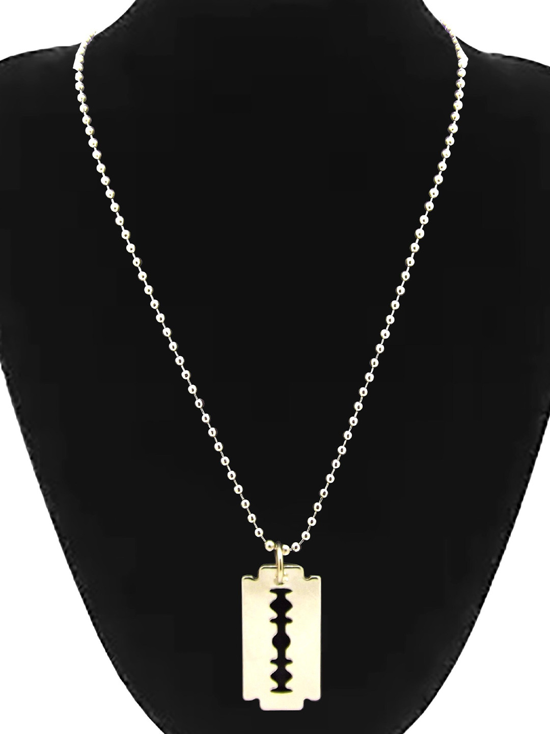 

FEMMIBELLA Men Silver-Plated Chain with Pendant