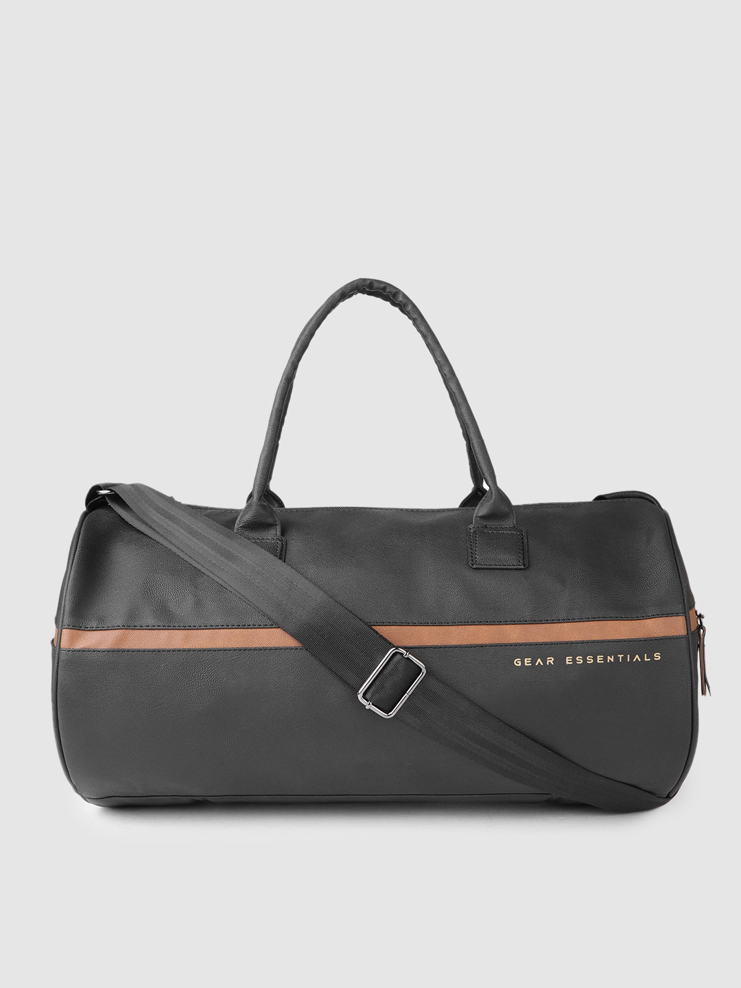 

Gear Striped Duffel Bag, Black