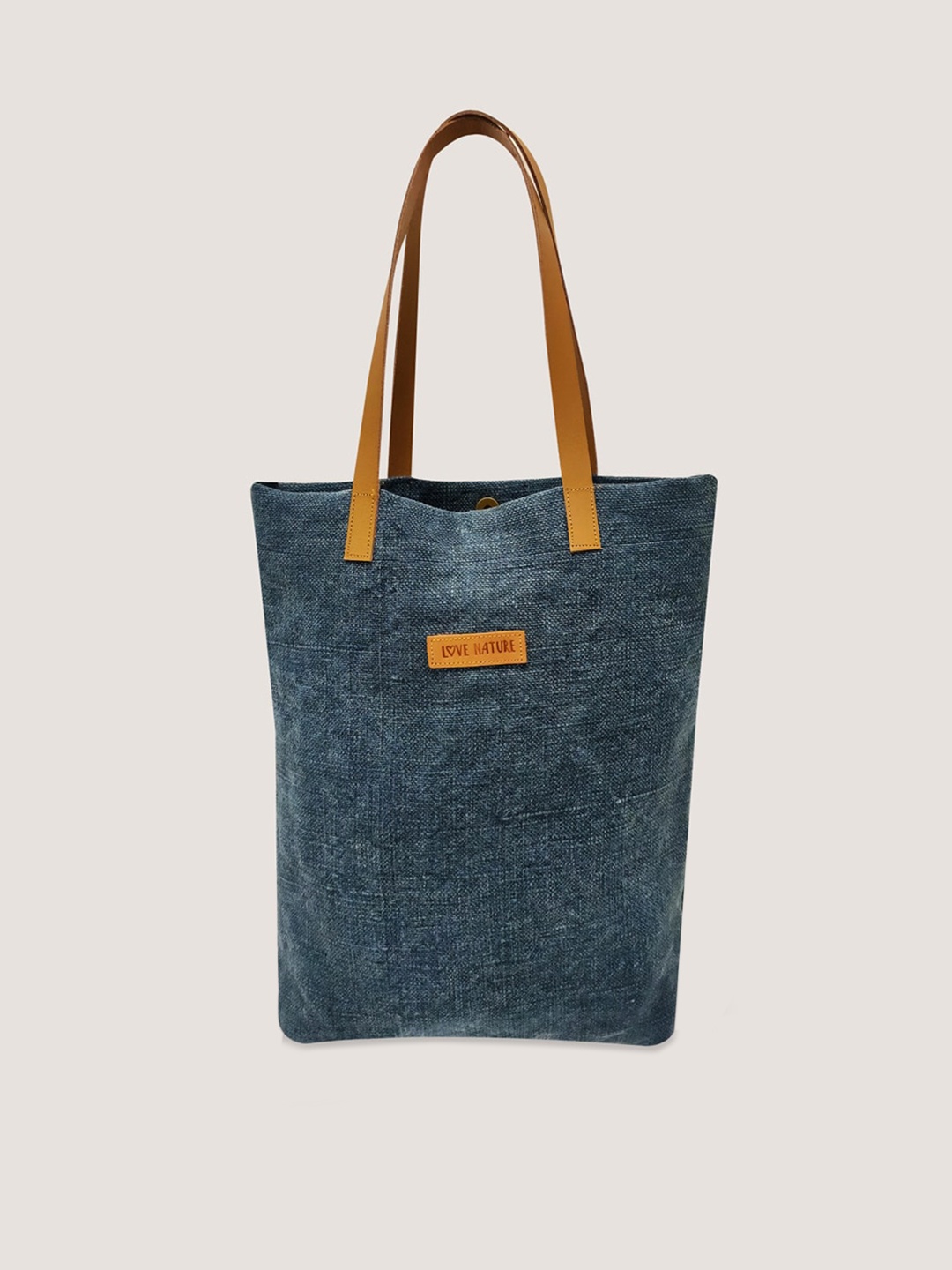 

earthbags Jute Tote Bag, Blue