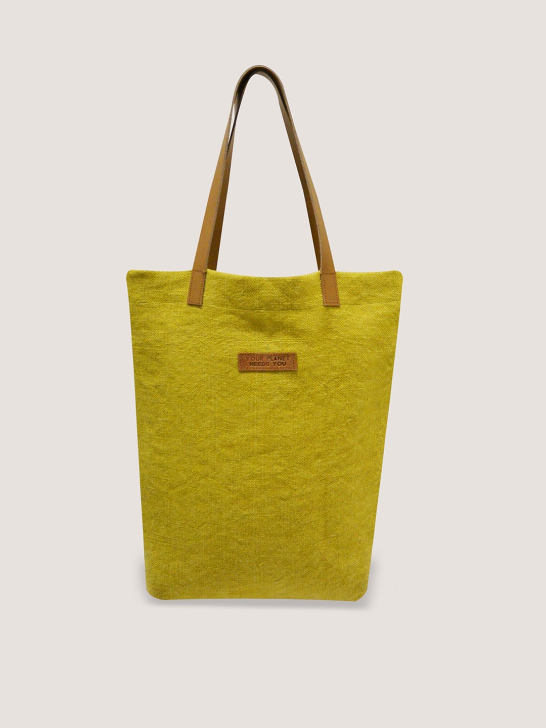 

earthbags Jute Canvas Tote Bag, Olive