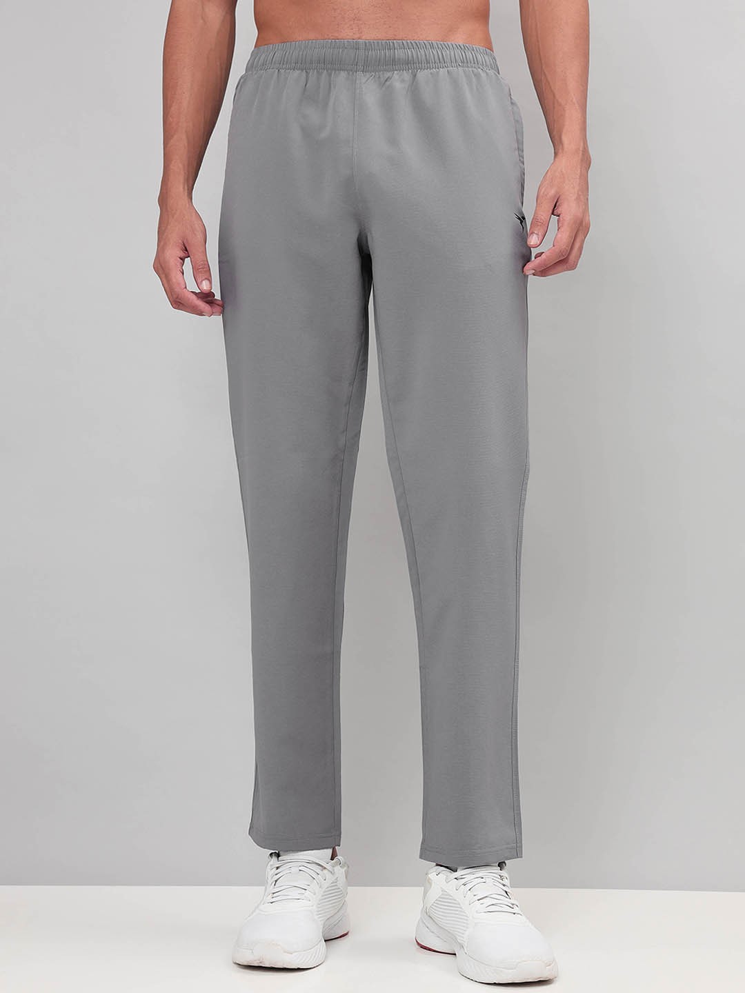 

Technosport Men Slim Fit Active Track Pants with Rapid Dry Technology, Grey