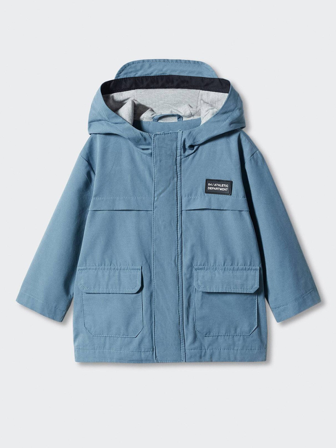 

Mango Kids Boys Hooded Tailored Jacket, Blue