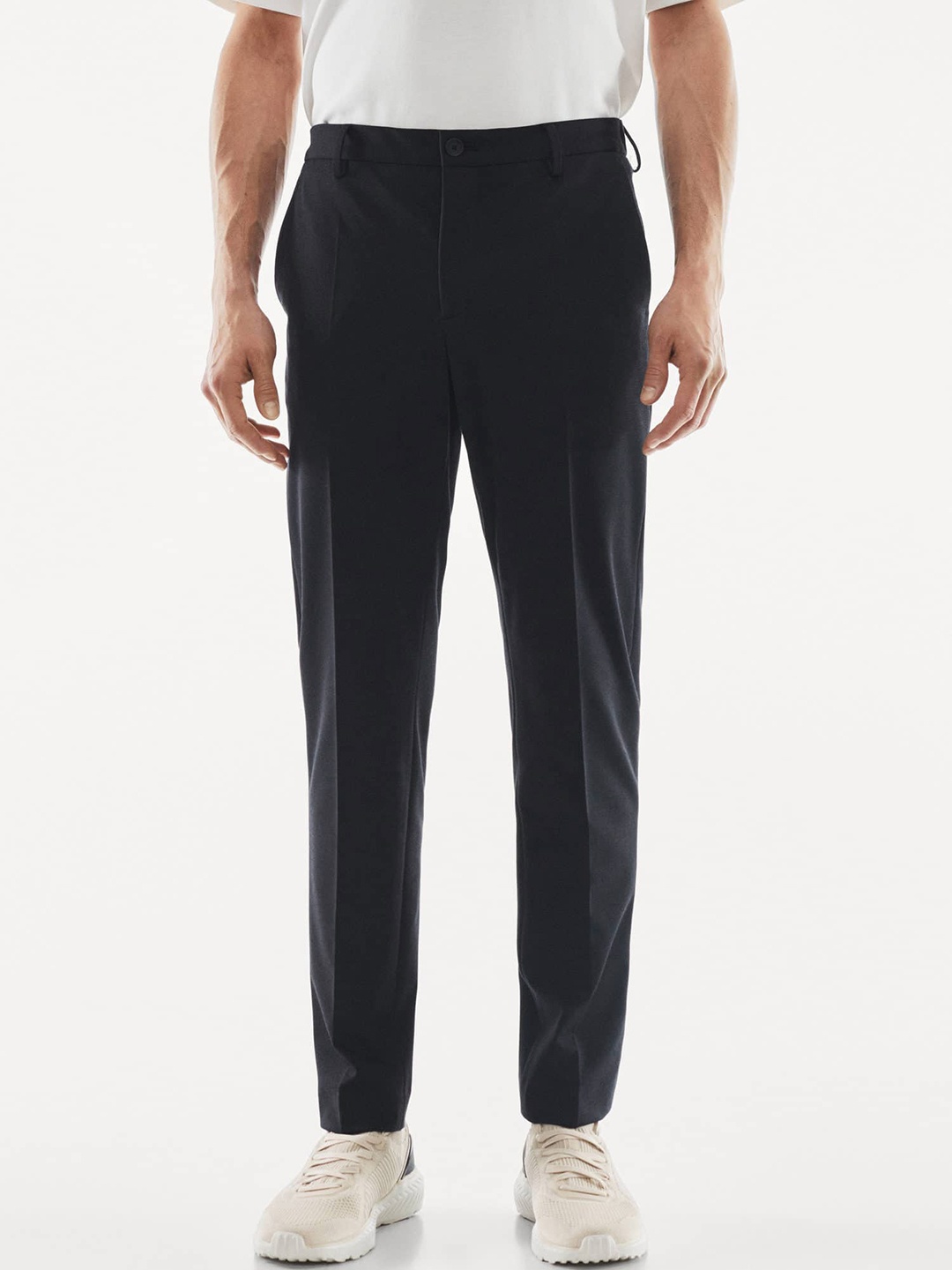 

MANGO MAN Fabre Slim Fit Trousers, Navy blue