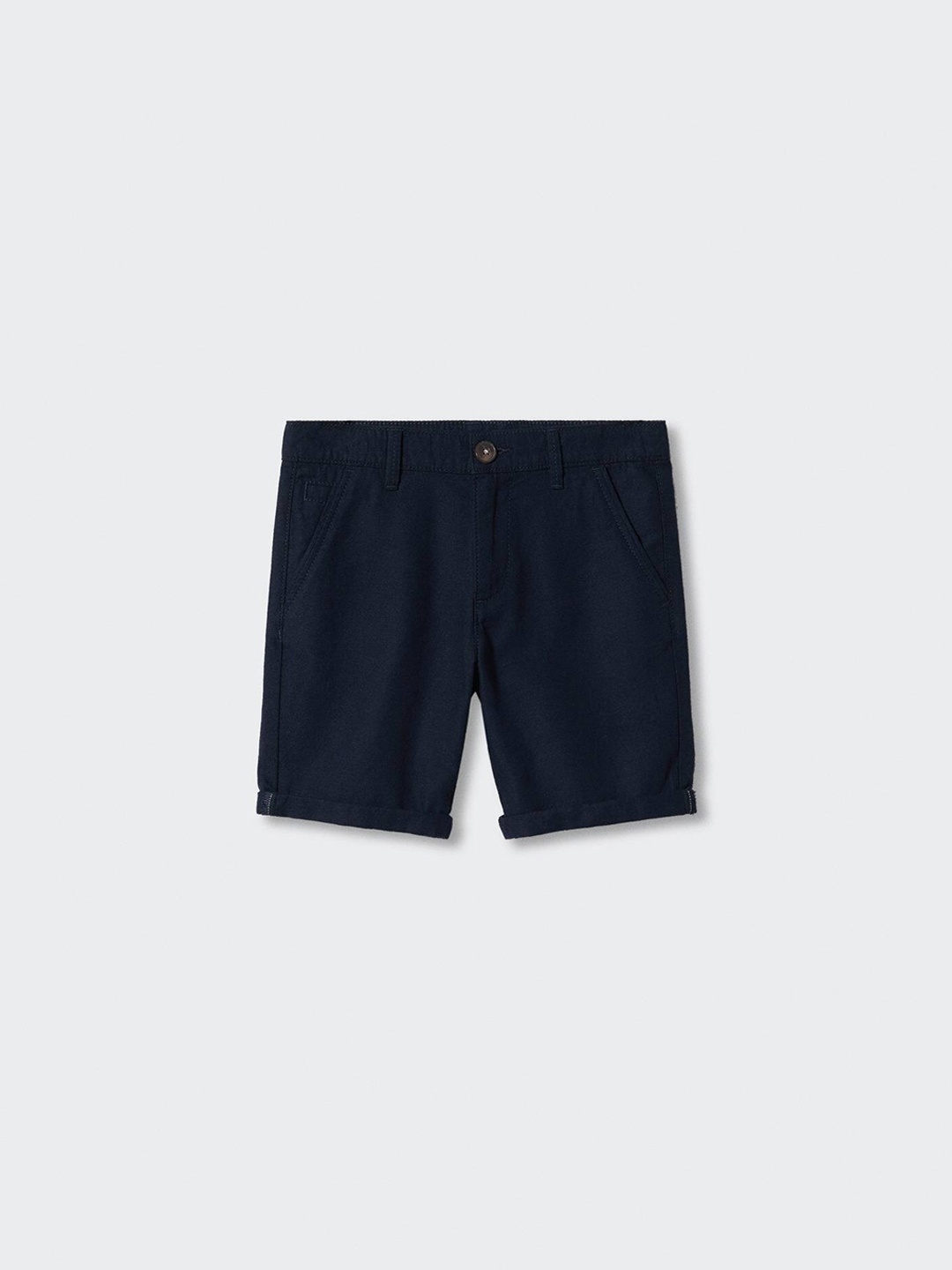 

Mango Kids Boys Regular Fit Mid-Rise Shorts, Navy blue